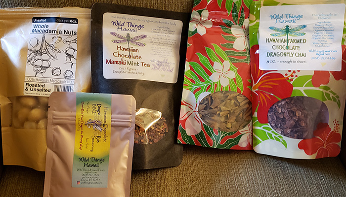selection of teas grown in Hawai'i