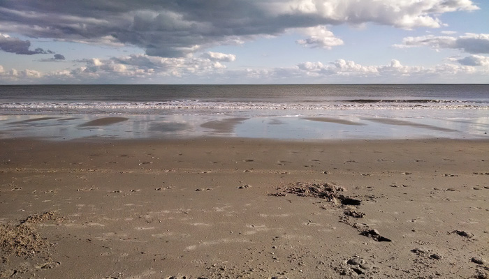 low tide