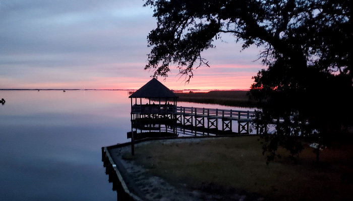 gazebo at the sound