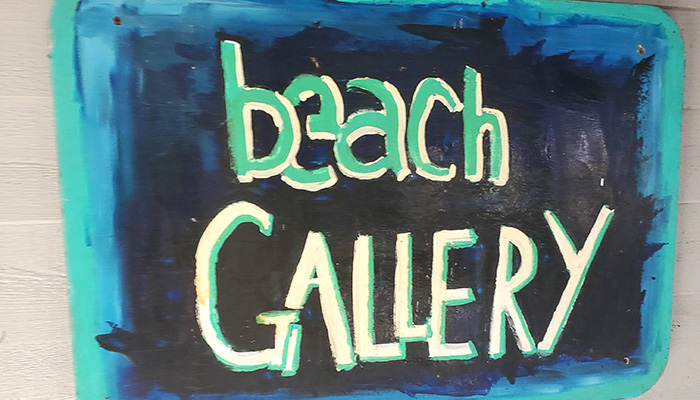 sign for Beach Gallery